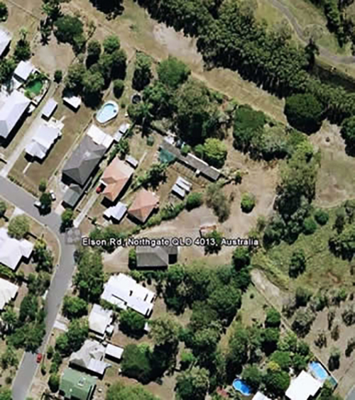 Google Earth image of land involved in appeal